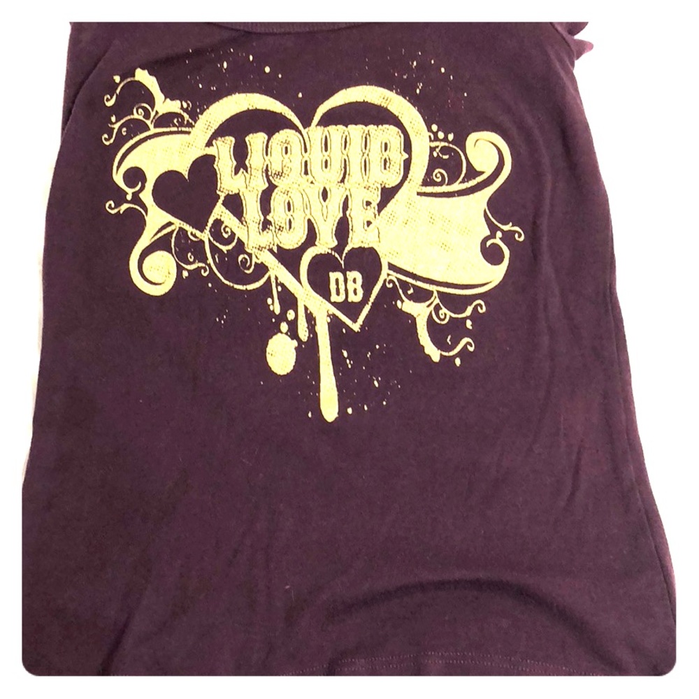 Liquid Love Dark purple small round neck DB t ☕️